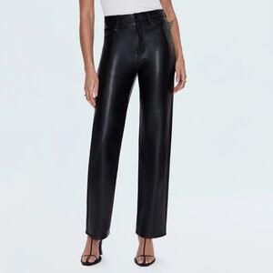 NWOT Pistola Cassie Super High Rise Straight Pants in Onyx
